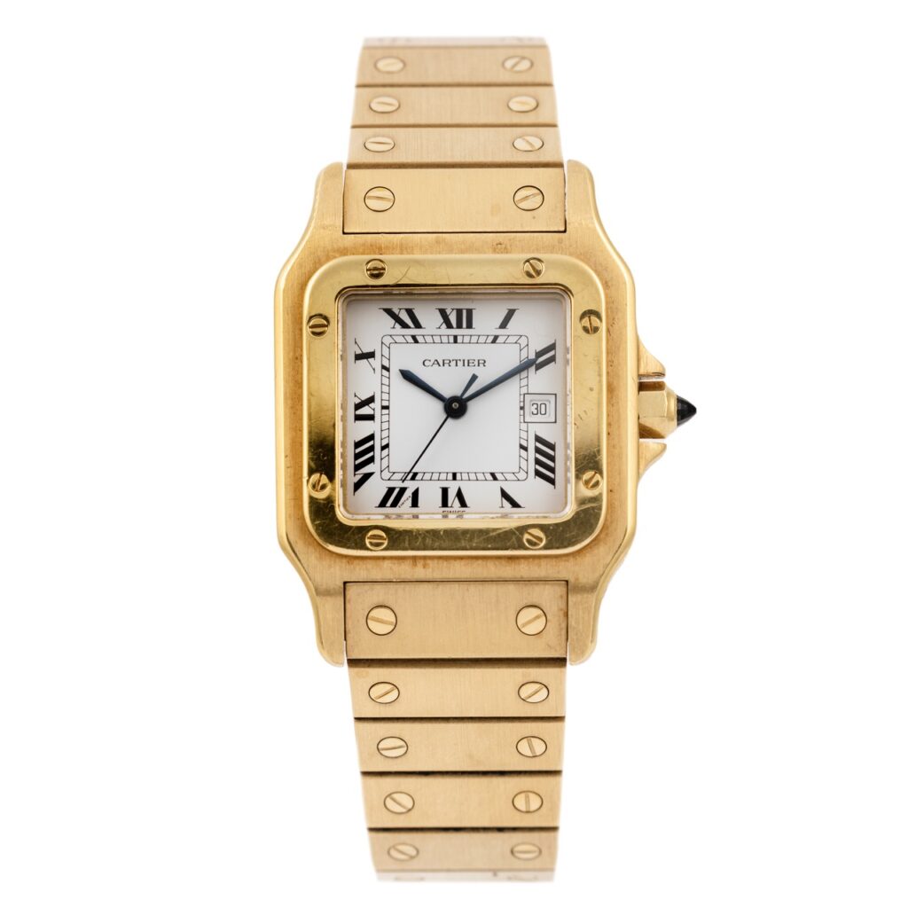Cartier Santos Carrè "Wall Street" in 18k yellow gold automatic movment