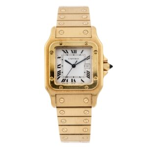 Cartier Santos Carrè "Wall Street" in 18k yellow gold automatic movment