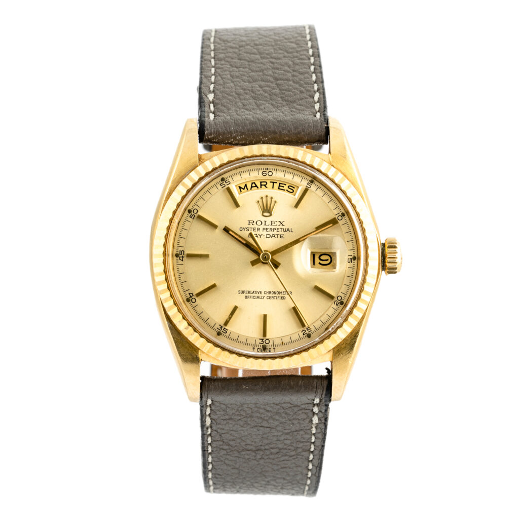 Rolex Daydate 1803 in 18k yellow gold with Champagne dial