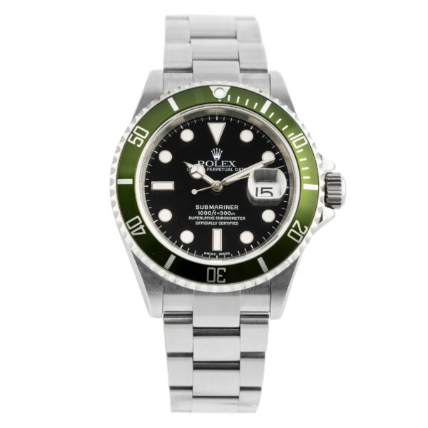 Submariner 16610LV 50th Anniversary Green Bezel complete with Box and Guarantee